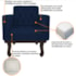 Kit 02 Poltronas Decorativas Classic Suede Azul Marinho - AM Decor