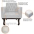 Kit 02 Poltronas Decorativas Classic Suede Branco - AM Decor