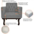 Kit 02 Poltronas Decorativas Classic Suede Cinza - AM Decor