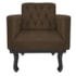 Kit 02 Poltronas Decorativas Classic Suede Marrom - AM Decor