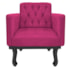 Kit 02 Poltronas Decorativas Classic Suede Pink - AM Decor