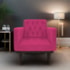 Kit 02 Poltronas Decorativas Classic Suede Pink - AM Decor