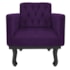 Kit 02 Poltronas Decorativas Classic Suede Roxo - AM Decor