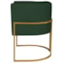 Kit 02 Poltronas Decorativas Luna Base de Ferro Dourado Linho Verde