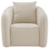 Kit 02 Poltronas Decorativas Sala de Estar Recepção Florença Bouclé Bege