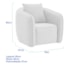 Kit 02 Poltronas Decorativas Sala de Estar Recepção Florença Bouclé Branco