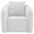 Kit 02 Poltronas Decorativas Sala de Estar Recepção Florença Bouclé Branco