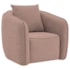 Kit 02 Poltronas Decorativas Sala de Estar Recepção Florença Linho Rosê