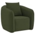 Kit 02 Poltronas Decorativas Sala de Estar Recepção Florença Linho Verde