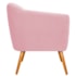 Kit 02 Poltronas Grazi Pés Palito Suede Rosa Bebê - Amarena Móveis