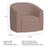 Kit 02 Poltronas Luxo Decorativa Luiza Max Linho Rose