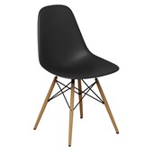 Kit 06 Cadeiras Decorativas Eiffel Charles Eames Preto - Amarena Móveis