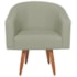 Kit 2 Poltronas Decorativa Jade Design Moderno Sala de Estar Quarto Escritório Confortável Luxo Pés Palito Bouclé Bege