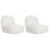 Kit 2 Poltronas Decorativas Amsterdã Bouclé Branco