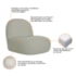 Kit 2 Poltronas Decorativas Amsterdã Bouclé Verde Oliva
