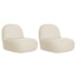Kit 2 Poltronas Decorativas Amsterdã Linho Bege
