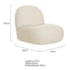 Kit 2 Poltronas Decorativas Amsterdã Linho Bege