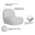 Kit 2 Poltronas Decorativas Amsterdã Linho Cinza Claro