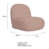 Kit 2 Poltronas Decorativas Amsterdã Linho Rose