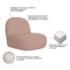 Kit 2 Poltronas Decorativas Amsterdã Linho Rose