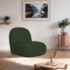 Kit 2 Poltronas Decorativas Amsterdã Linho Verde - Amarena Móveis