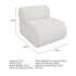 Kit 2 Poltronas Decorativas Orgânica Escritório Recepção Sala Virgínia Bouclé Branco - Amarena Móveis