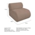 Kit 2 Poltronas Decorativas Orgânica Escritório Recepção Sala Virgínia Linho Rose - Amarena Móveis