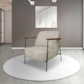 Kit 2 Poltronas Odense SPZ Decorativa Sala Boucle Bege