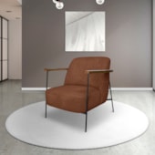 Kit 2 Poltronas Odense SPZ Decorativa Sala Boucle Terracota