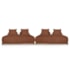 Kit 2 Sofás 3 Lugares Decoração Lazer Sala Ibiza SPZ 200cm Bouclé Terracota
