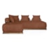 Kit 2 Sofás 3 Lugares Decoração Lazer Sala Ibiza SPZ 200cm Bouclé Terracota