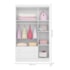 Kit Berço Mini Cama Baby , Guarda Roupa 3 Portas 2 Gavetas e Cômoda Sapateira Infantil 1 Porta e 4 Gavetas Sonhar Q01 Branco - Amarena Móveis