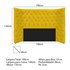 Kit Cabeceira e Calçadeira Baú Casal Everest P02 140 cm para cama Box Corano Amarelo - Amarena Móveis