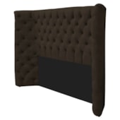 Kit Cabeceira e Calçadeira Baú Casal Everest P02 140 cm para cama Box Corano Marrom - Amarena Móveis