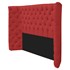 Kit Cabeceira e Calçadeira Baú Casal Everest P02 140 cm para cama Box Corano Vermelho - Amarena Móveis