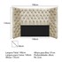 Kit Cabeceira e Calçadeira Baú Casal Everest P02 140 cm para cama Box Linho Bege - Amarena Móveis