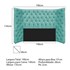 Kit Cabeceira e Calçadeira Baú Casal Everest P02 140 cm para cama Box Suede Azul Tiffany - Amarena Móveis