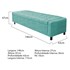 Kit Cabeceira e Calçadeira Baú Casal Everest P02 140 cm para cama Box Suede Azul Tiffany - Amarena Móveis
