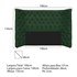 Kit Cabeceira e Calçadeira Baú Casal Everest P02 140 cm para cama Box Suede Verde - Amarena Móveis
