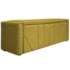 Kit Cabeceira e Calçadeira Baú Casal Minsk P02 140 cm para cama Box Suede Amarelo - Amarena Móveis