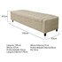 Kit Cabeceira e Calçadeira Baú King Everest P02 195 cm para cama Box Corano Bege - Amarena Móveis