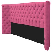 Kit Cabeceira e Calçadeira Baú King Everest P02 195 cm para cama Box Corano Pink - Amarena Móveis