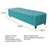 Kit Cabeceira e Calçadeira Baú King Everest P02 195 cm para cama Box Suede Azul Turquesa - Amarena Móveis