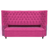Kit Cabeceira e Calçadeira Baú King Everest P02 195 cm para cama Box Suede Pink - Amarena Móveis