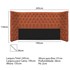 Kit Cabeceira e Calçadeira Baú King Everest P02 195 cm para cama Box Suede Terracota - Amarena Móveis