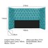 Kit Cabeceira e Calçadeira Baú Queen Everest P02 160 cm para cama Box Suede Azul Turquesa - Amarena Móveis