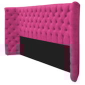 Kit Cabeceira e Calçadeira Baú Queen Everest P02 160 cm para cama Box Suede Pink - Amarena Móveis