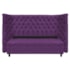 Kit Cabeceira e Calçadeira Baú Queen Everest P02 160 cm para cama Box Suede Roxo - Amarena Móveis