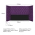 Kit Cabeceira e Calçadeira Baú Queen Everest P02 160 cm para cama Box Suede Roxo - Amarena Móveis