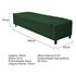 Kit Cabeceira e Calçadeira Baú Queen Everest P02 160 cm para cama Box Suede Verde - Amarena Móveis